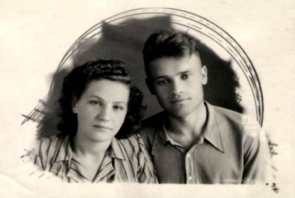 Севрюков Н.Д. с женой (фото послевоенной поры).